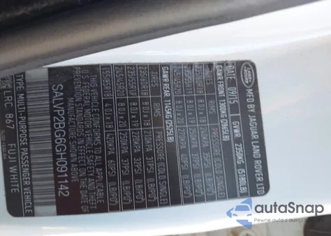 2016 Land Rover Range Rover Evoque Se/Se Premium from USA, damaged, VIN SALVP2BG6GH091142